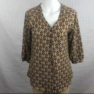 Ophelia for Francisca's Collection Top Boho Ikat Block Print